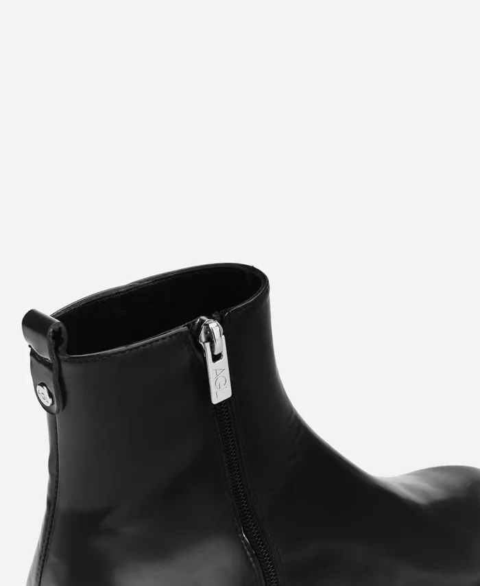 AGL Leather Bootie Black ALISON Women Booties