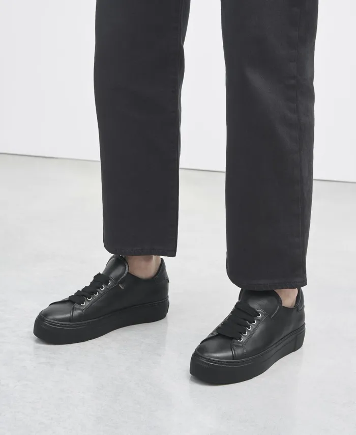 AGL Leather Sneaker Black EDDA Women Sneakers