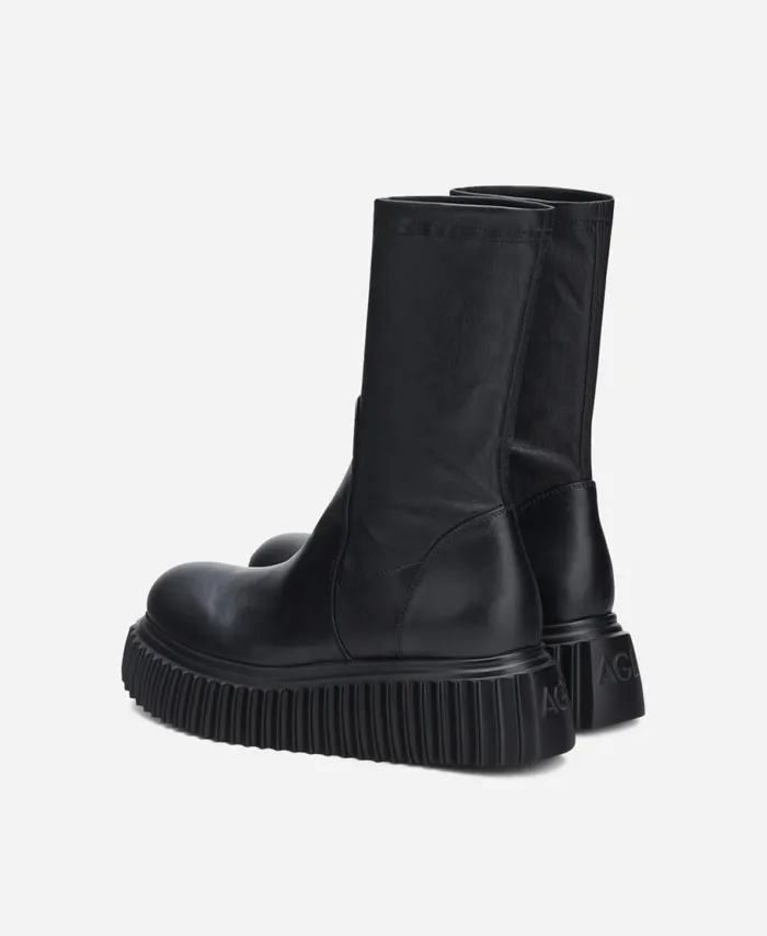 AGL Nappa Ankle Boot Black MILAGROS STRETCH Women Booties
