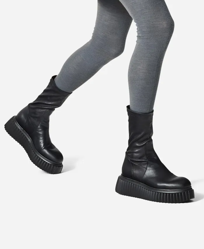 AGL Nappa Ankle Boot Black MILAGROS STRETCH Women Booties