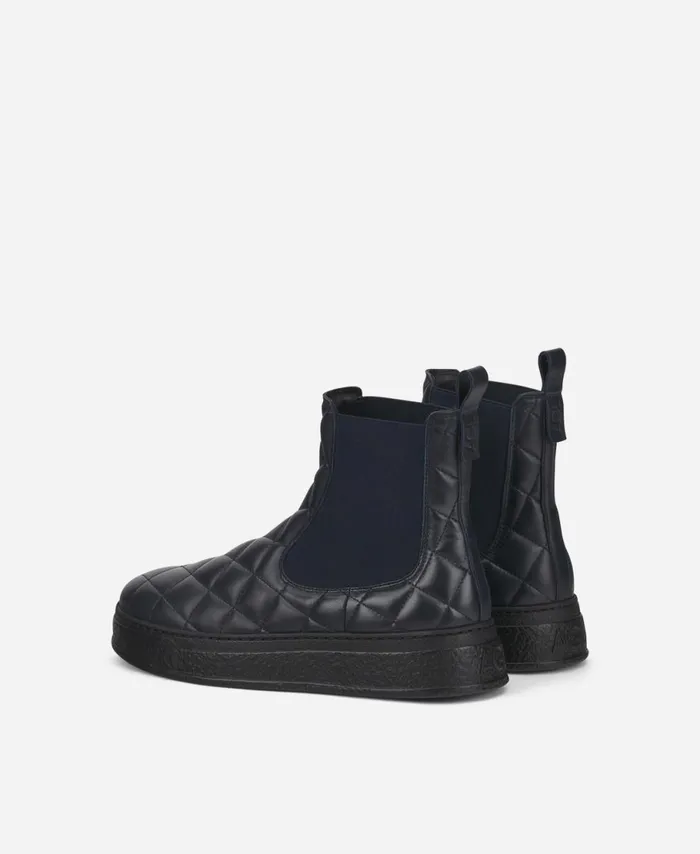 AGL Quilted Ankle Boot Blue Giuly Beat Women Sneakers