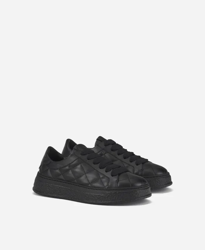 AGL Quilted Sneaker Black Giuly Matelass Women Sneakers