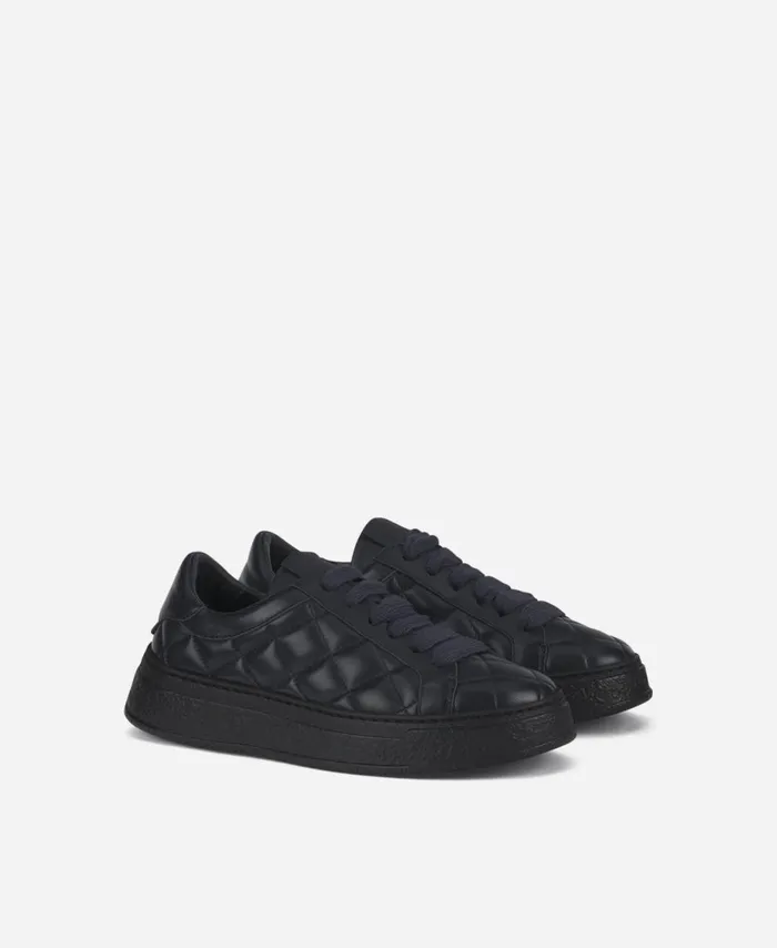 AGL Quilted Sneaker Blue Giuly Matelass Women Sneakers