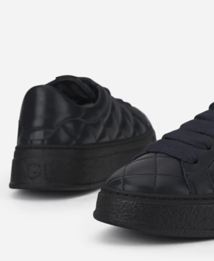 AGL Quilted Sneaker Blue Giuly Matelass Women Sneakers