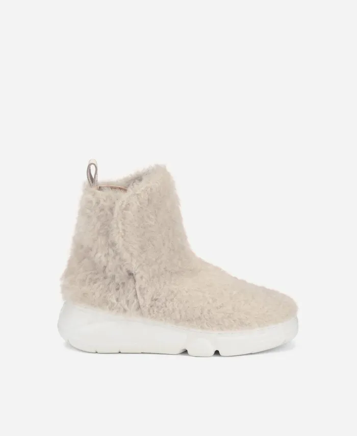 AGL Sheepskin Sneaker Beige SENETTE Women Sneakers