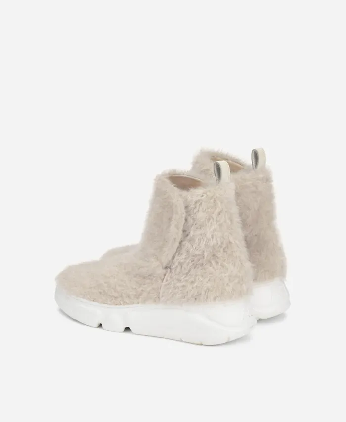AGL Sheepskin Sneaker Beige SENETTE Women Sneakers