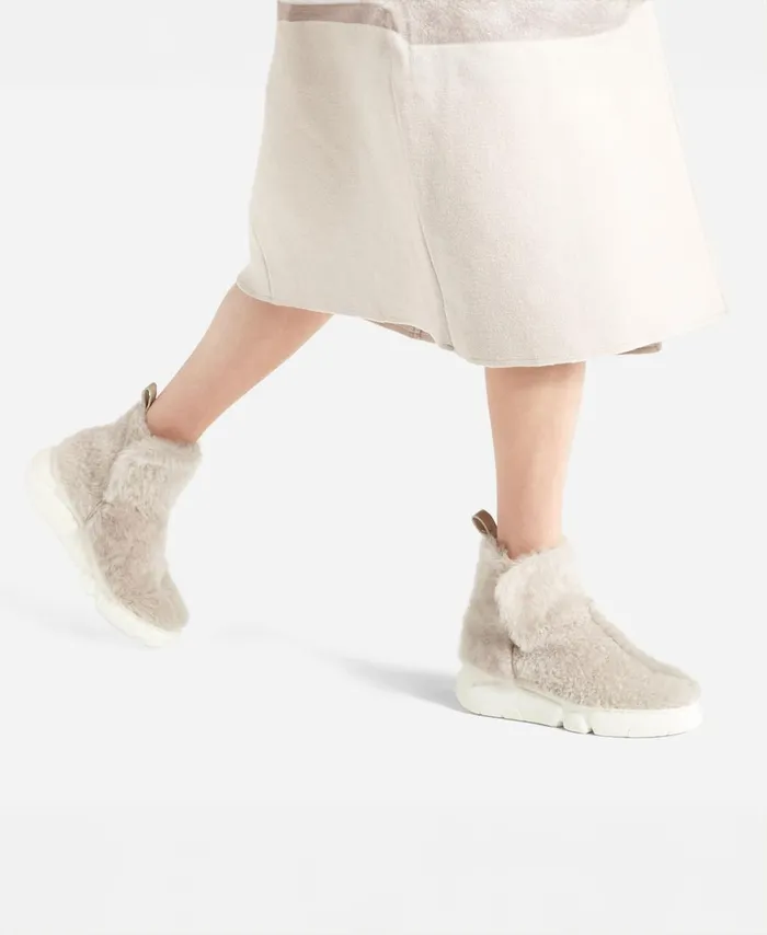 AGL Sheepskin Sneaker Beige SENETTE Women Sneakers
