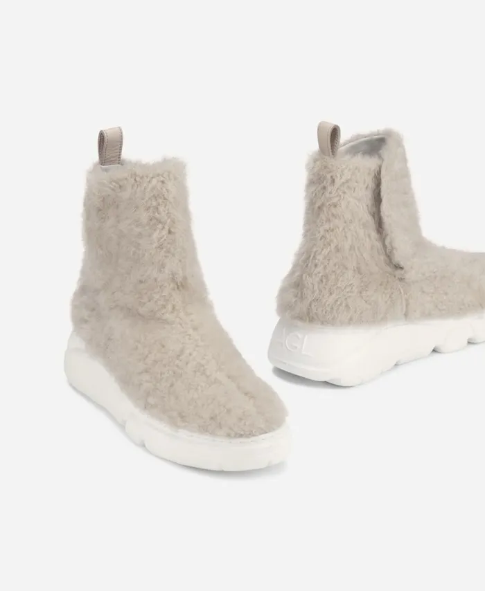 AGL Sheepskin Sneaker Beige SENETTE Women Sneakers