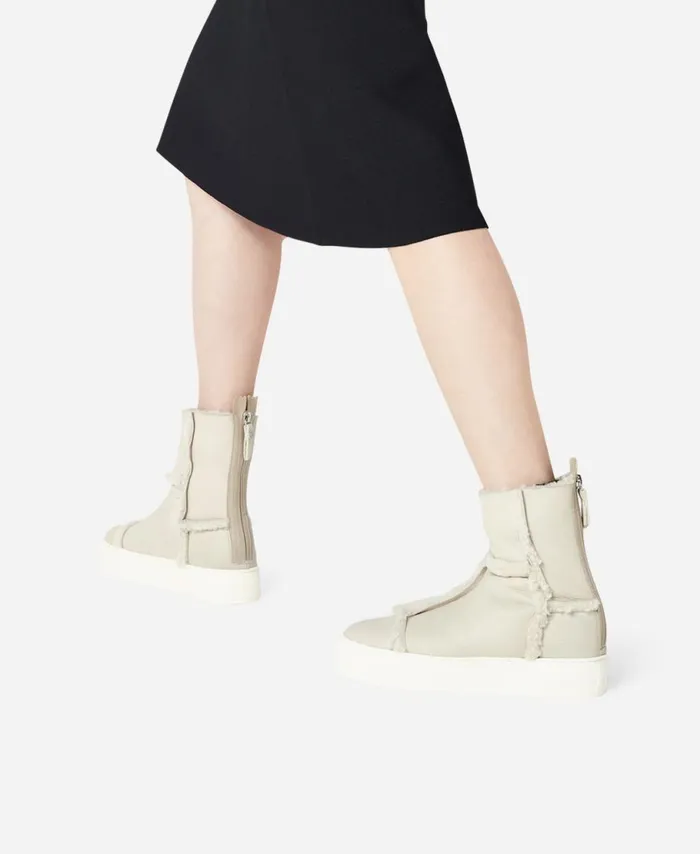 AGL Sheepskin Sneaker Ivory ROSY Women Sneakers