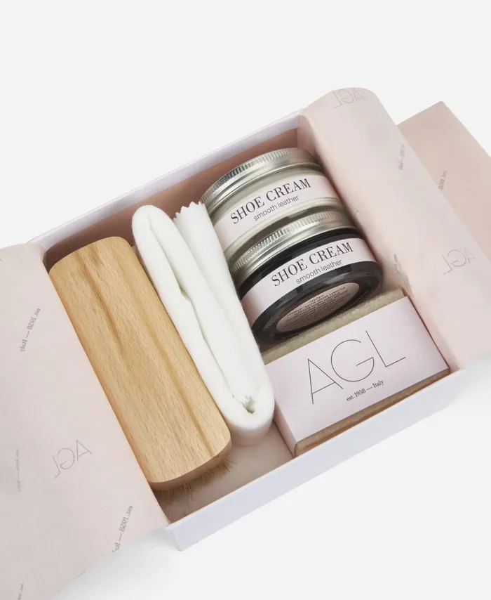 AGL Shoe Cleaning Products White Box Shoe Care Women Shoe Care