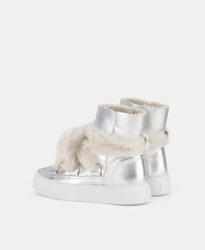 AGL Sneaker Boot With Fur Silver Kate Women Sneakers