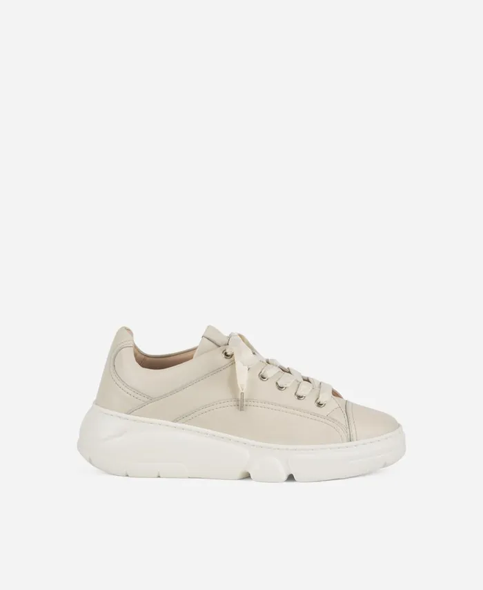 AGL Sneaker With Nylon Laces Ivory Fiona Women Sneakers