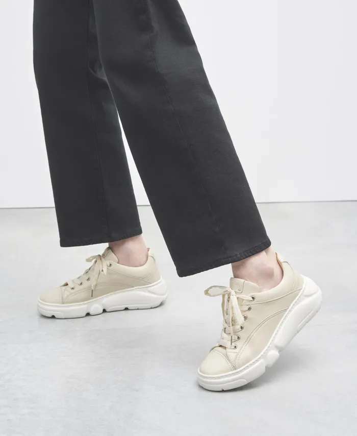 AGL Sneaker With Nylon Laces Ivory Fiona Women Sneakers