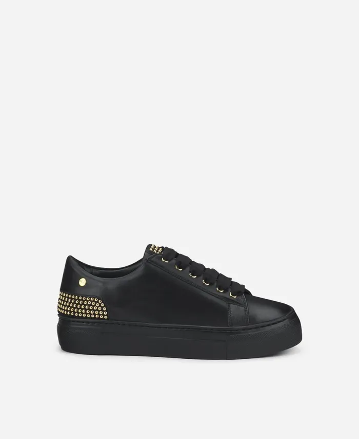 AGL Sneaker With Studs At The Heel Black Stella Women Sneakers