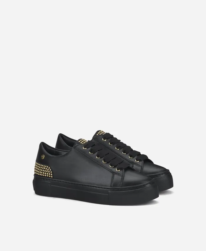 AGL Sneaker With Studs At The Heel Black Stella Women Sneakers