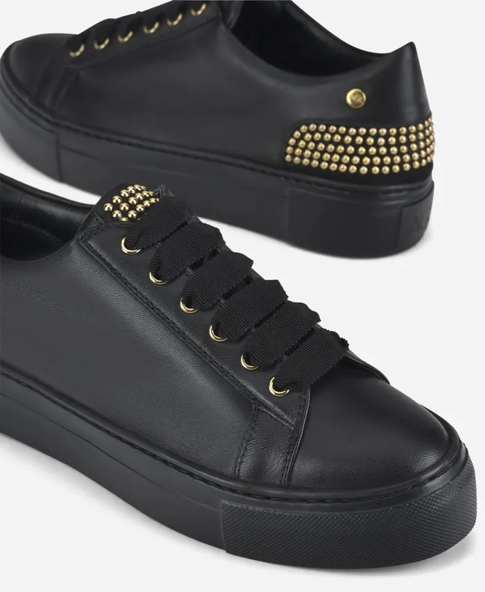 AGL Sneaker With Studs At The Heel Black Stella Women Sneakers