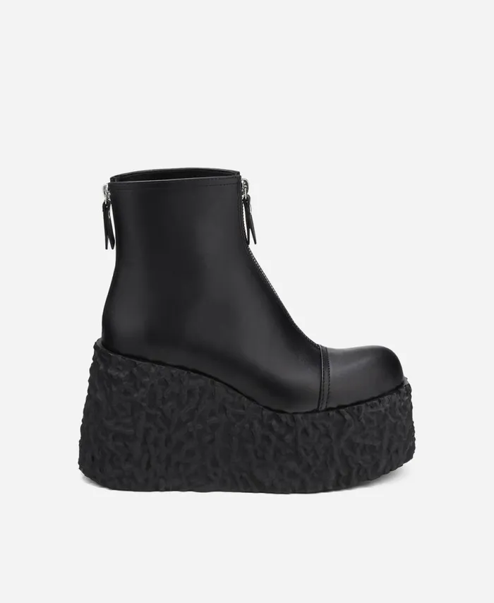 AGL Stretch Nappa Boot Black LAVA Women Booties