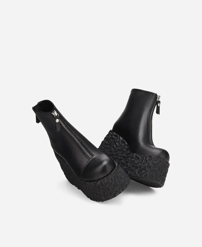 AGL Stretch Nappa Boot Black LAVA Women Booties