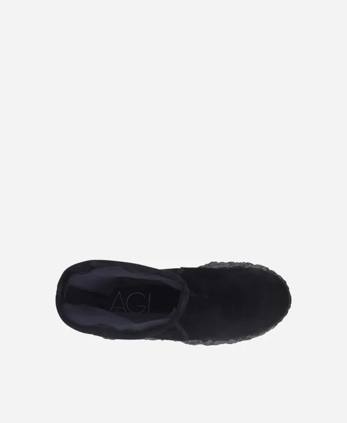 AGL Stretch Nappa Boot Black Velour LAVA STRETCH Women Booties