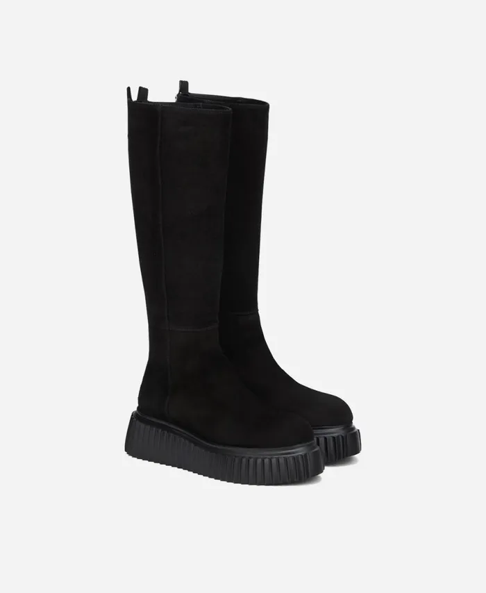 AGL Velour Boot Black MILAGROS BOOT Women Boots