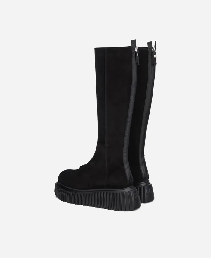 AGL Velour Boot Black MILAGROS BOOT Women Boots