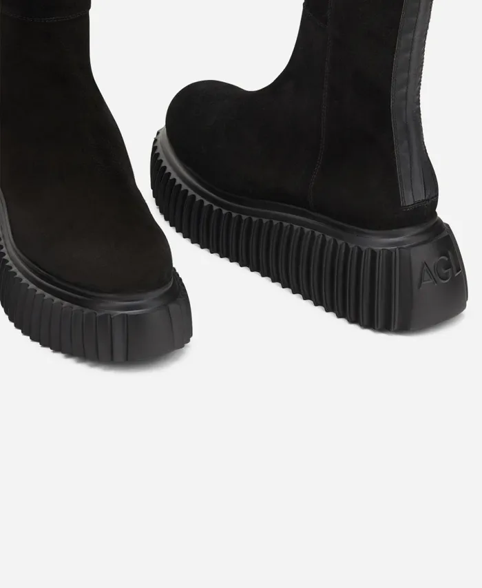 AGL Velour Boot Black MILAGROS BOOT Women Boots