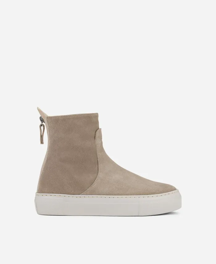 AGL Velour Sneaker Boot Taupe MEGHAN BOOTIE Women Sneakers