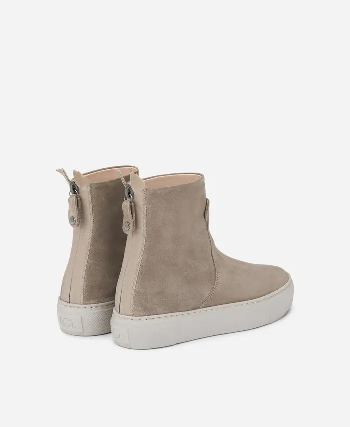 AGL Velour Sneaker Boot Taupe MEGHAN BOOTIE Women Sneakers