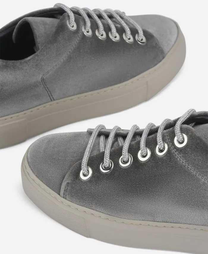 AGL Velvet Sneaker Grey Vananda Velvet Women Sneakers