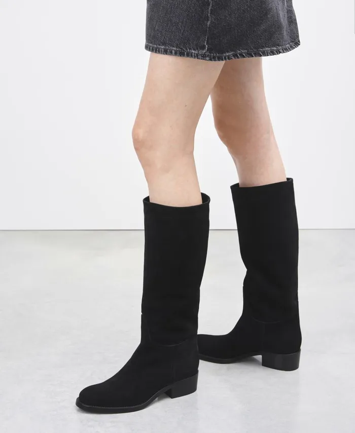 AGL Waterproof Velour Boot Black Georgia Women Boots