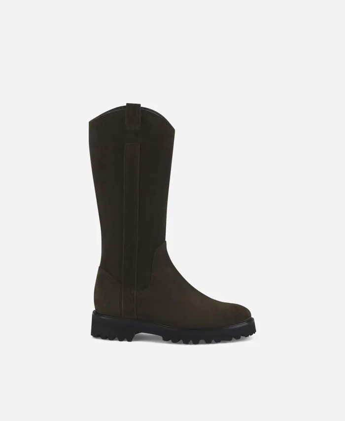 AGL Waterproof Velour Boot Brown Goldie Boot Women Boots