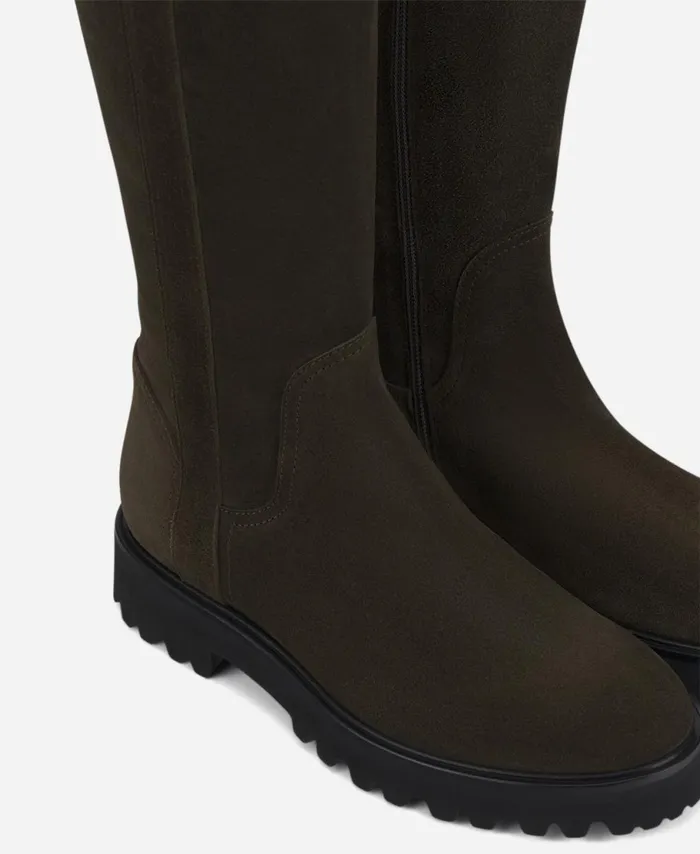 AGL Waterproof Velour Boot Brown Goldie Boot Women Boots