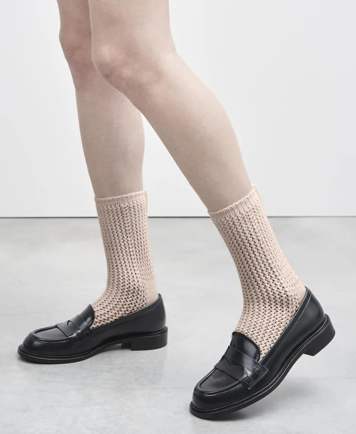 AGL Woolblend Socks Beige SOCK Women Socks
