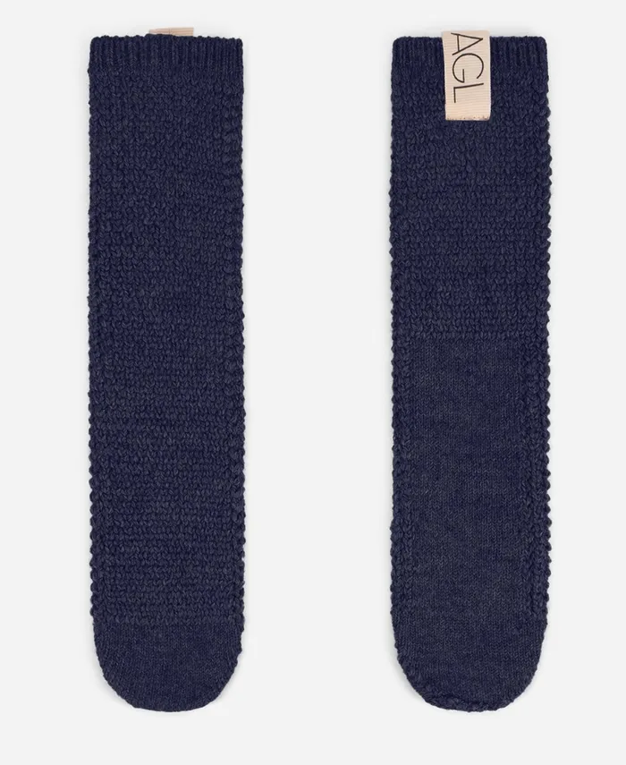 AGL Woolblend Socks Blue SOCK Women Socks