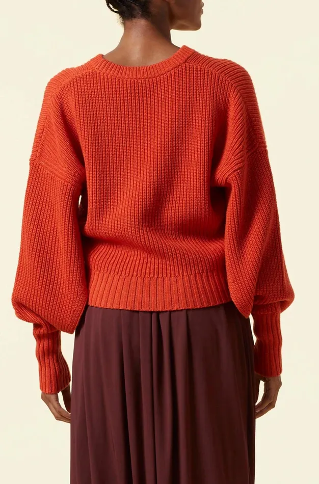 Altuzarra Anthea Knit Sweater Orange Women Tops
