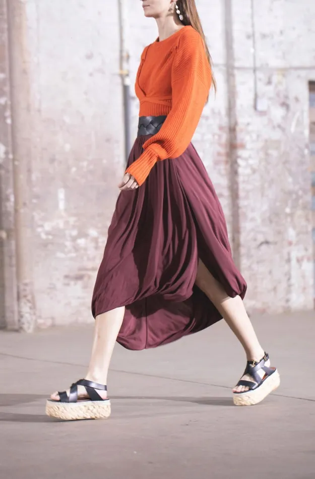 Altuzarra Anthea Knit Sweater Orange Women Tops