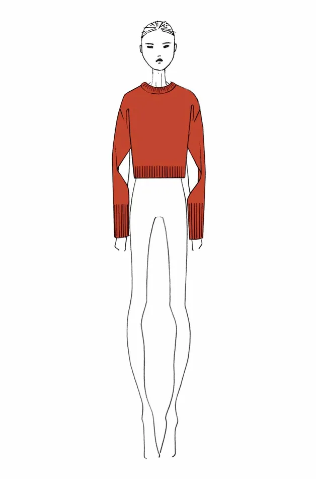 Altuzarra Anthea Knit Sweater Orange Women Tops