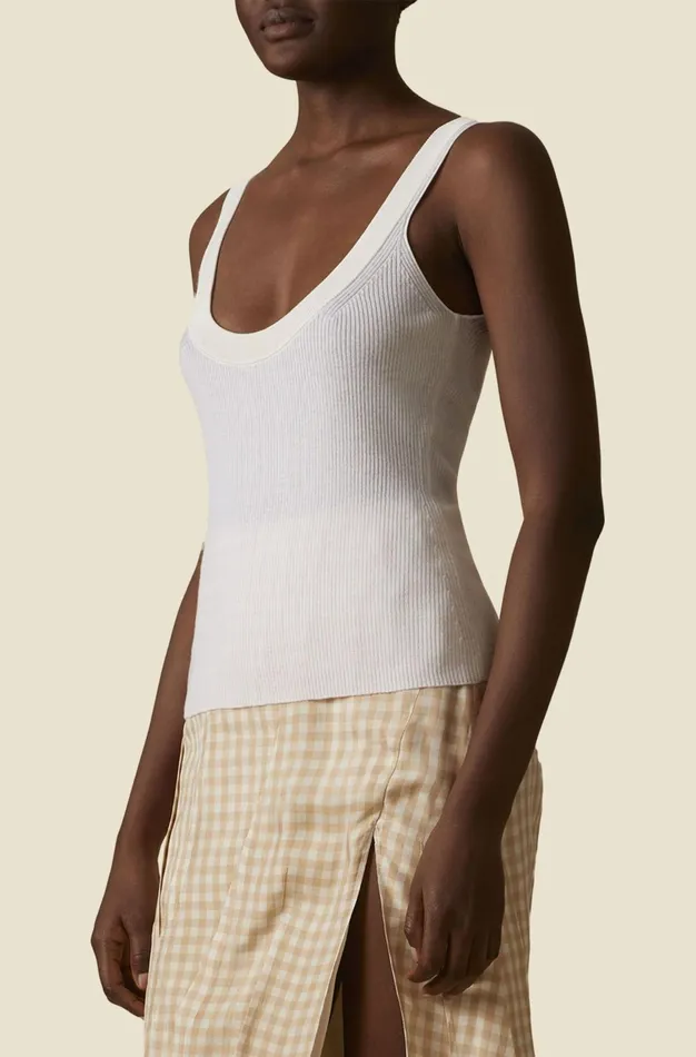 Altuzarra Ariana Knit Top White Women Tops