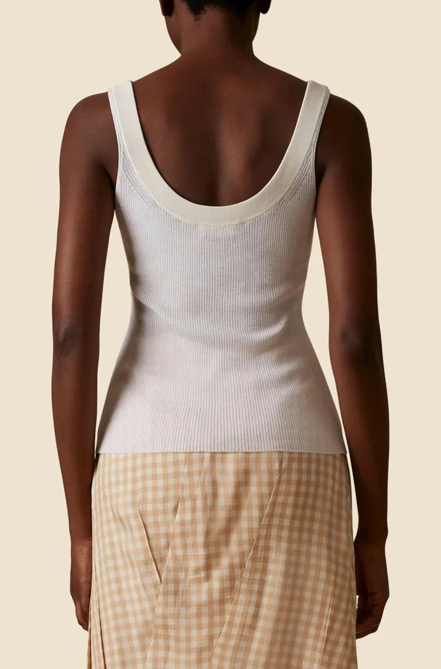 Altuzarra Ariana Knit Top White Women Tops