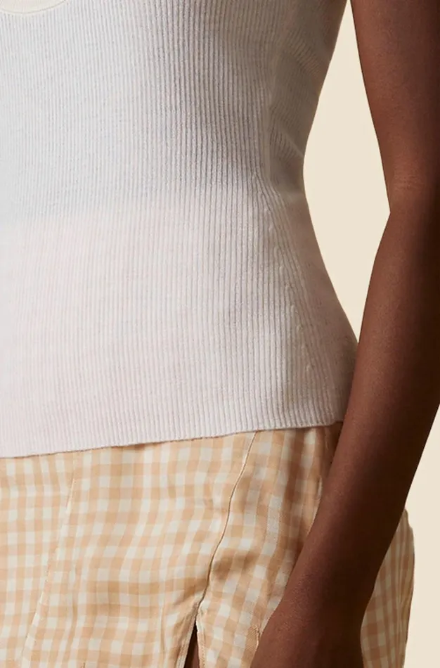 Altuzarra Ariana Knit Top White Women Tops