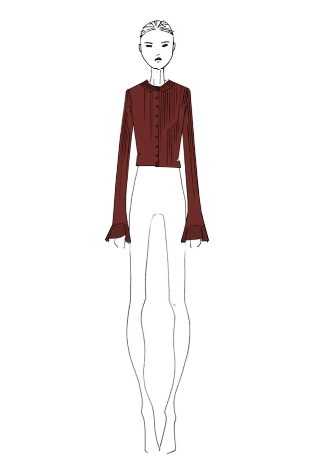 Altuzarra Ayanna Knit Cardigan Red Women Tops