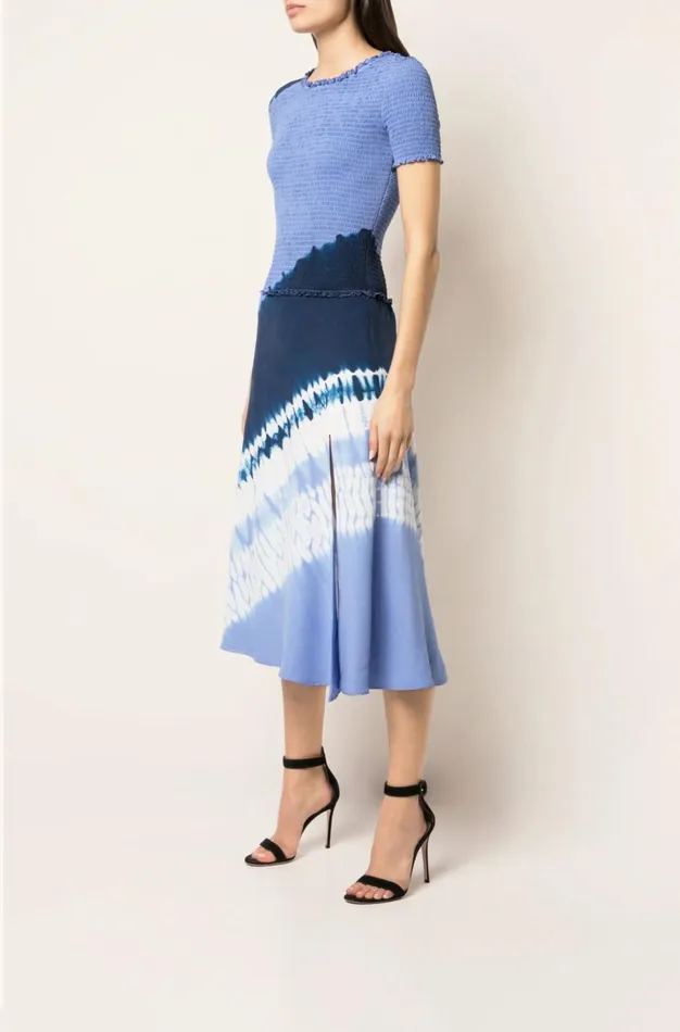 Altuzarra Ayumi Dress Blue Women Shibori Collection