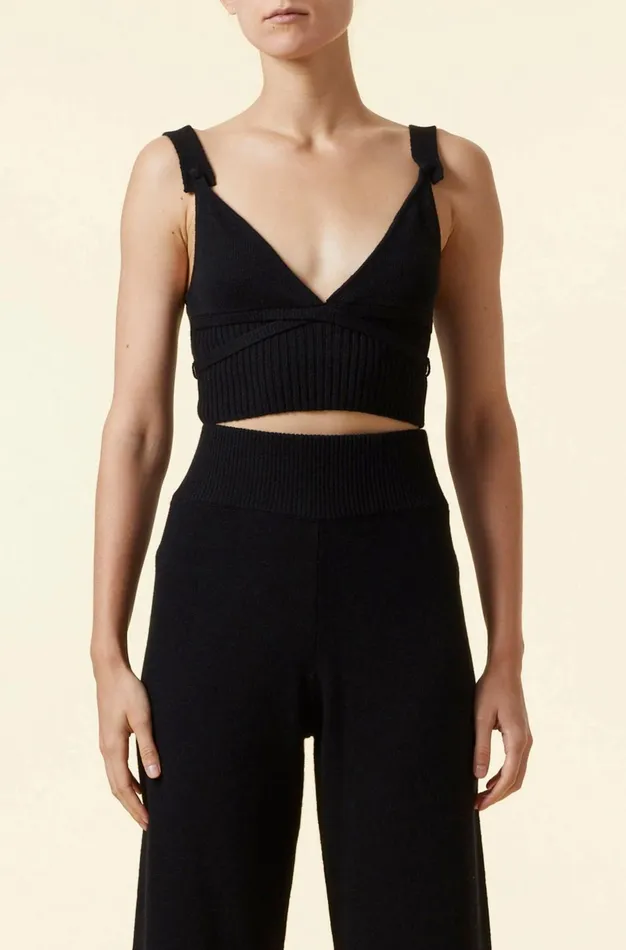 Altuzarra Briallen Top Black Women Tops