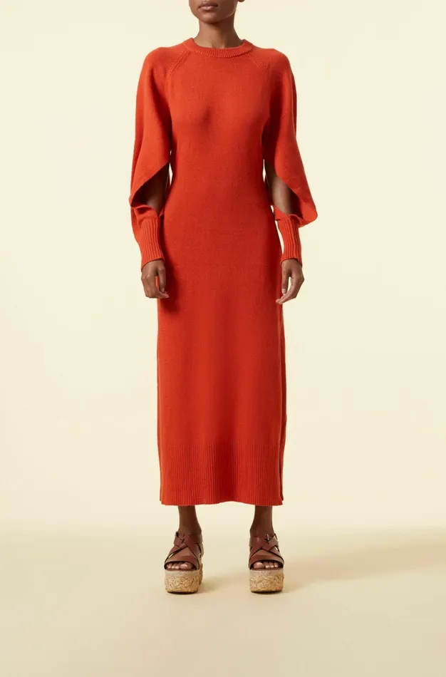 Altuzarra Chamomile Dress Orange Women Dresses