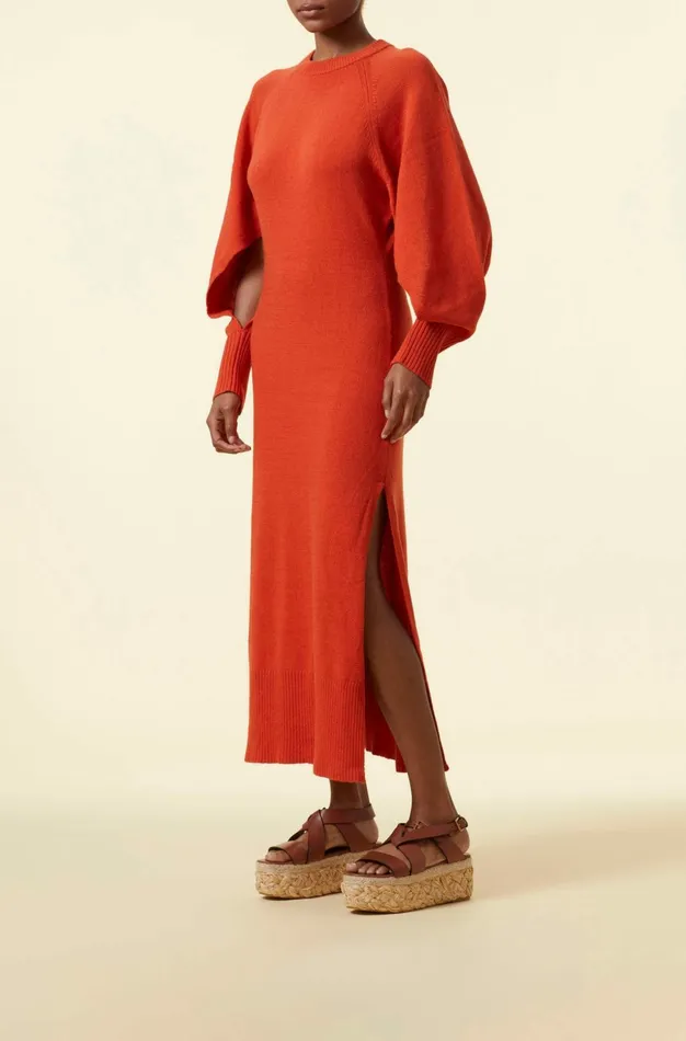Altuzarra Chamomile Dress Orange Women Dresses