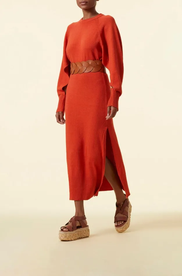 Altuzarra Chamomile Dress Orange Women Dresses