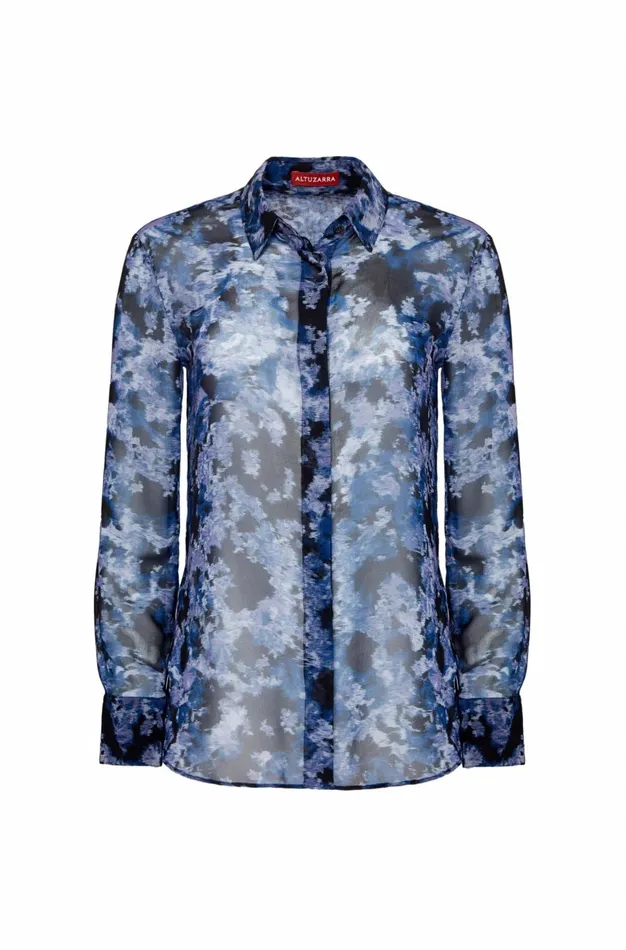Altuzarra Chika Top Blue Women Tops