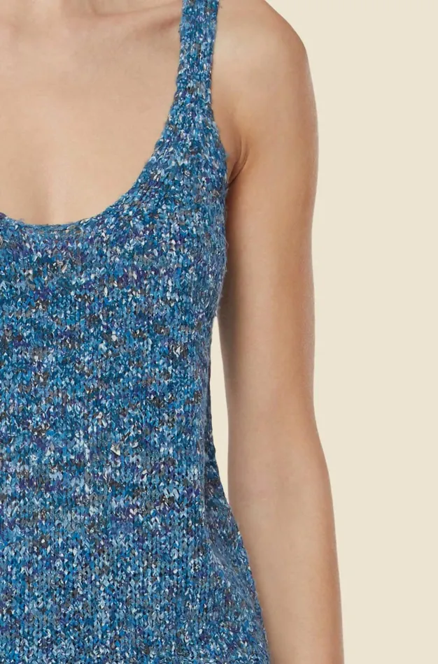 Altuzarra Cilantha Knit Top Blue Women Tops