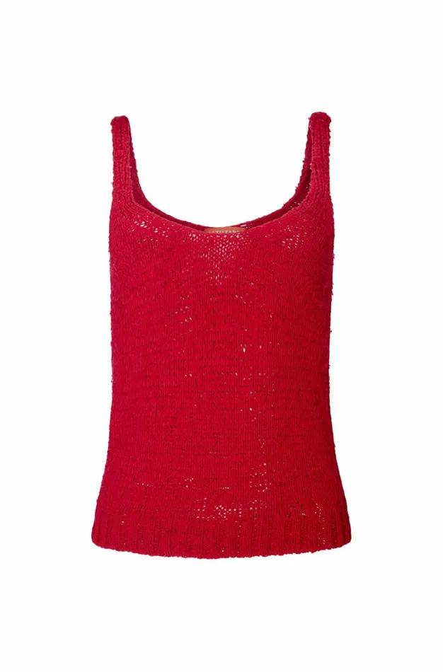 Altuzarra Cilantha Knit Top Red Women Tops