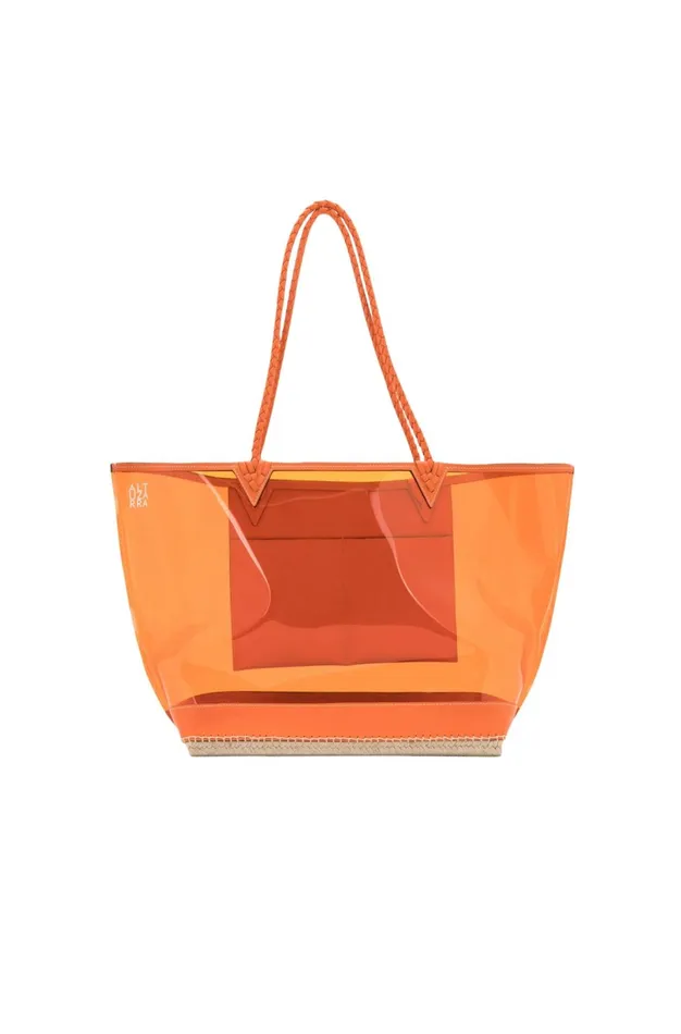 Altuzarra Espadrille Tote Large Orange Women Bags